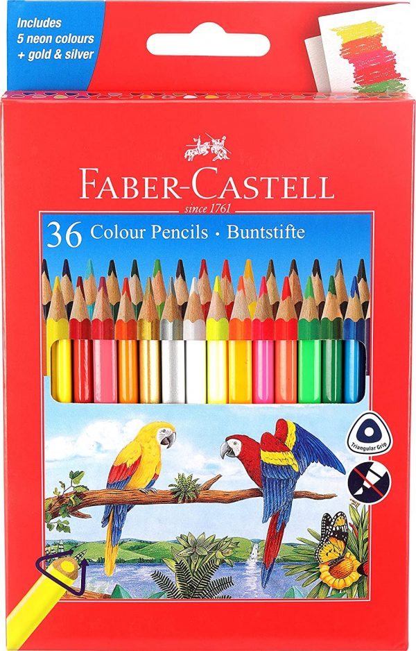 Faber-Castell-36-Triangular-Colour-Pencils