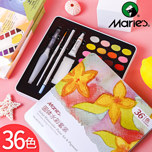 Maries 36 shades high quality water color